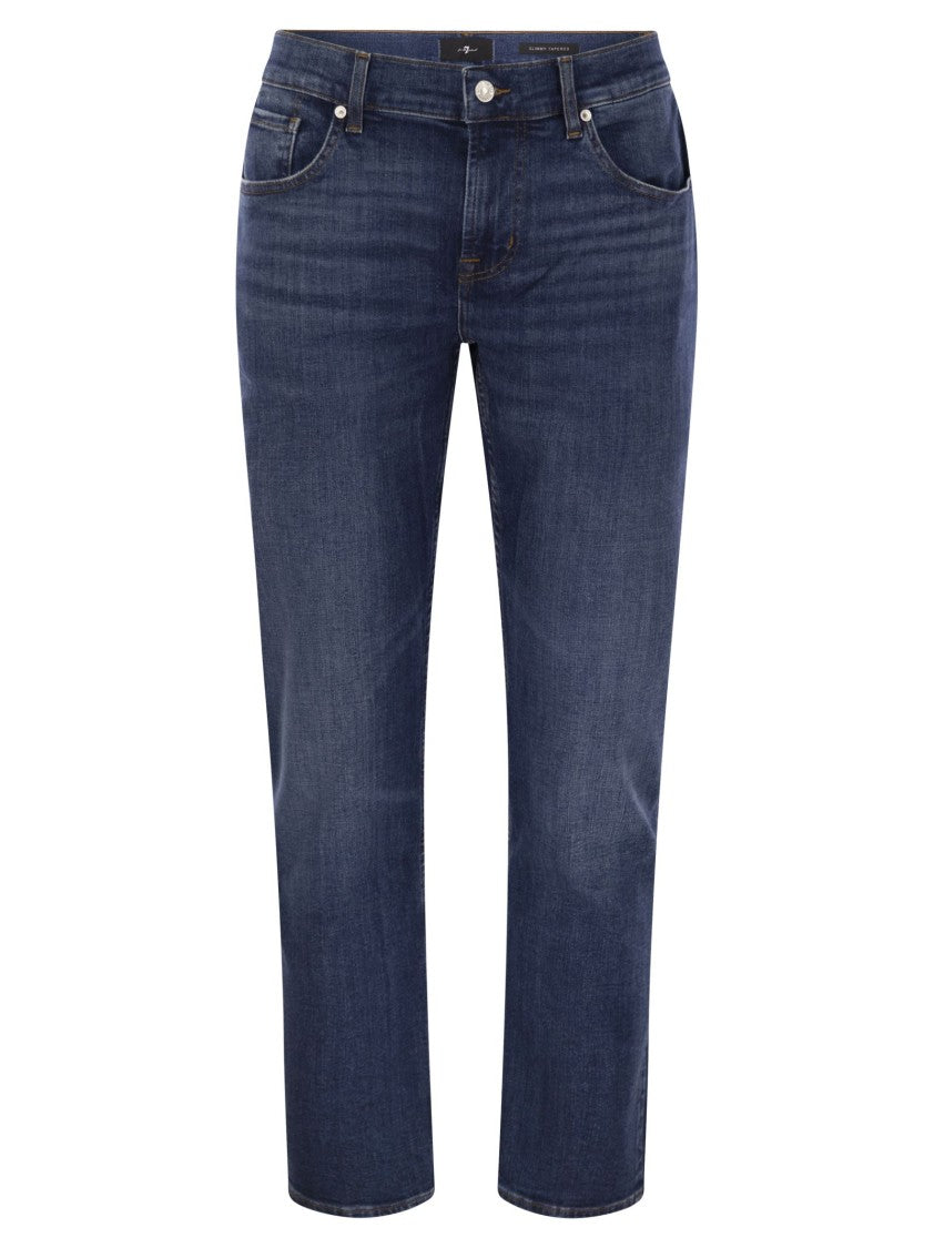 7 For All Mankind Slimmy Tapered - Skinny Medium-Waisted Jeans