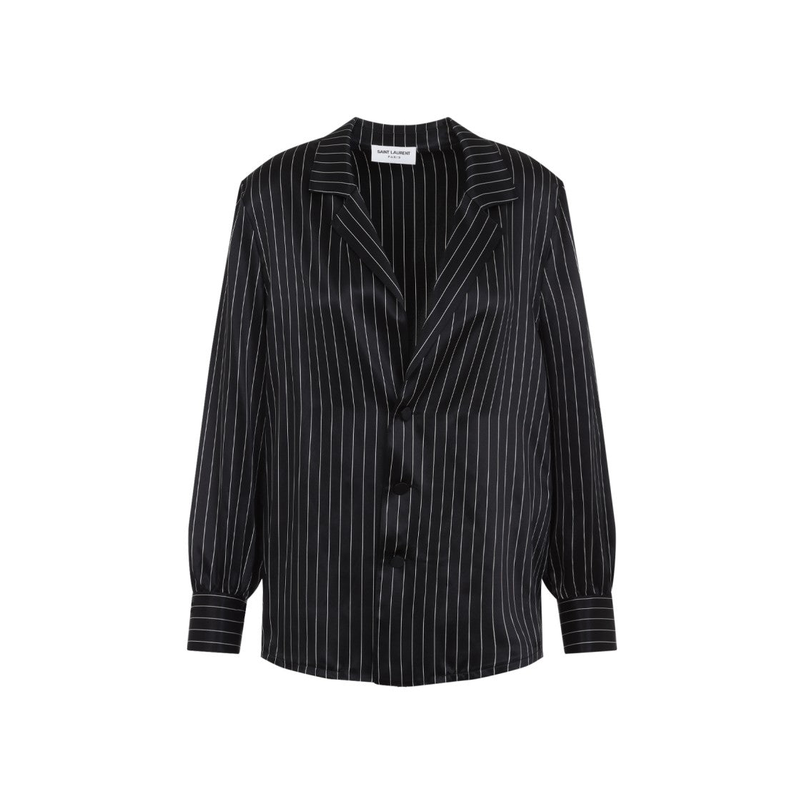 Saint Laurent Black Craie Silk Shirt