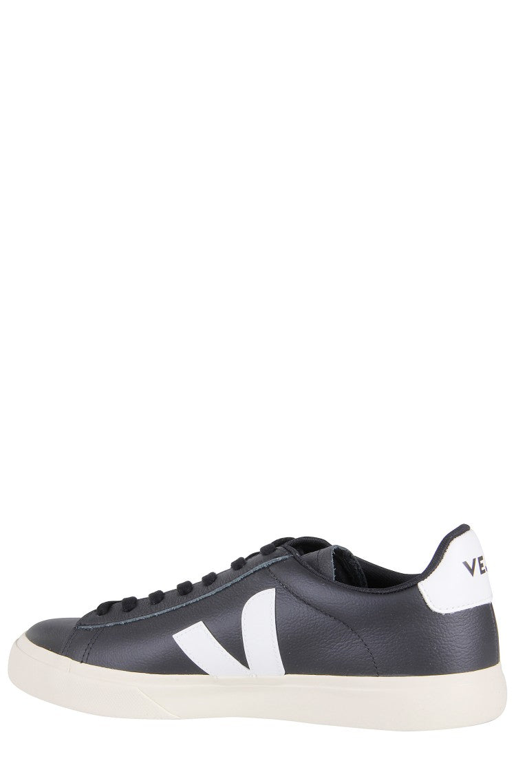 Veja Black Leather Campo Sneakers