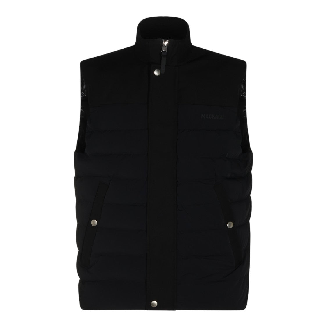 Mackage Quilted Sleeveless Vest With High Collar