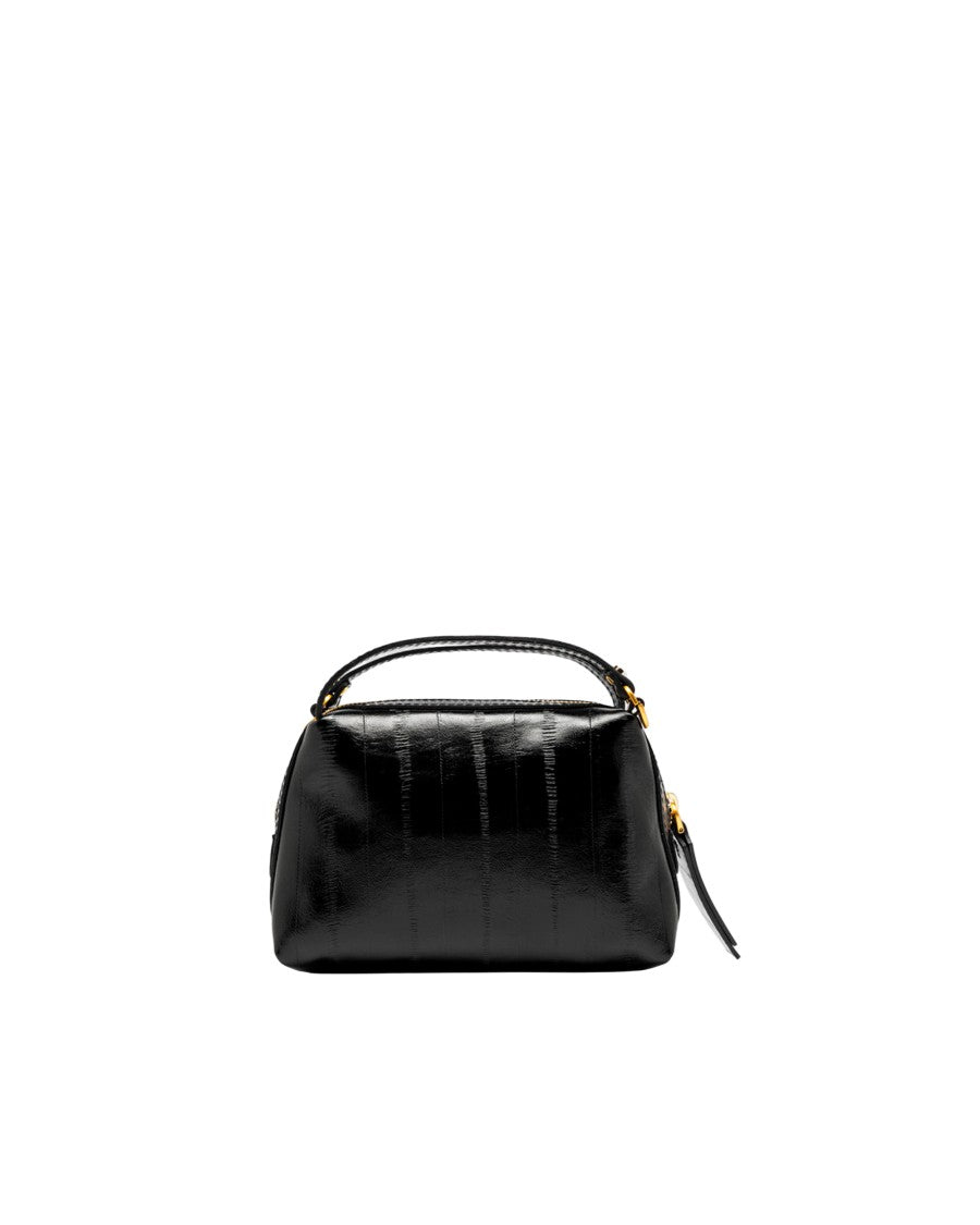Gianni Chiarini Black Alifa Leather Crossbody Bag