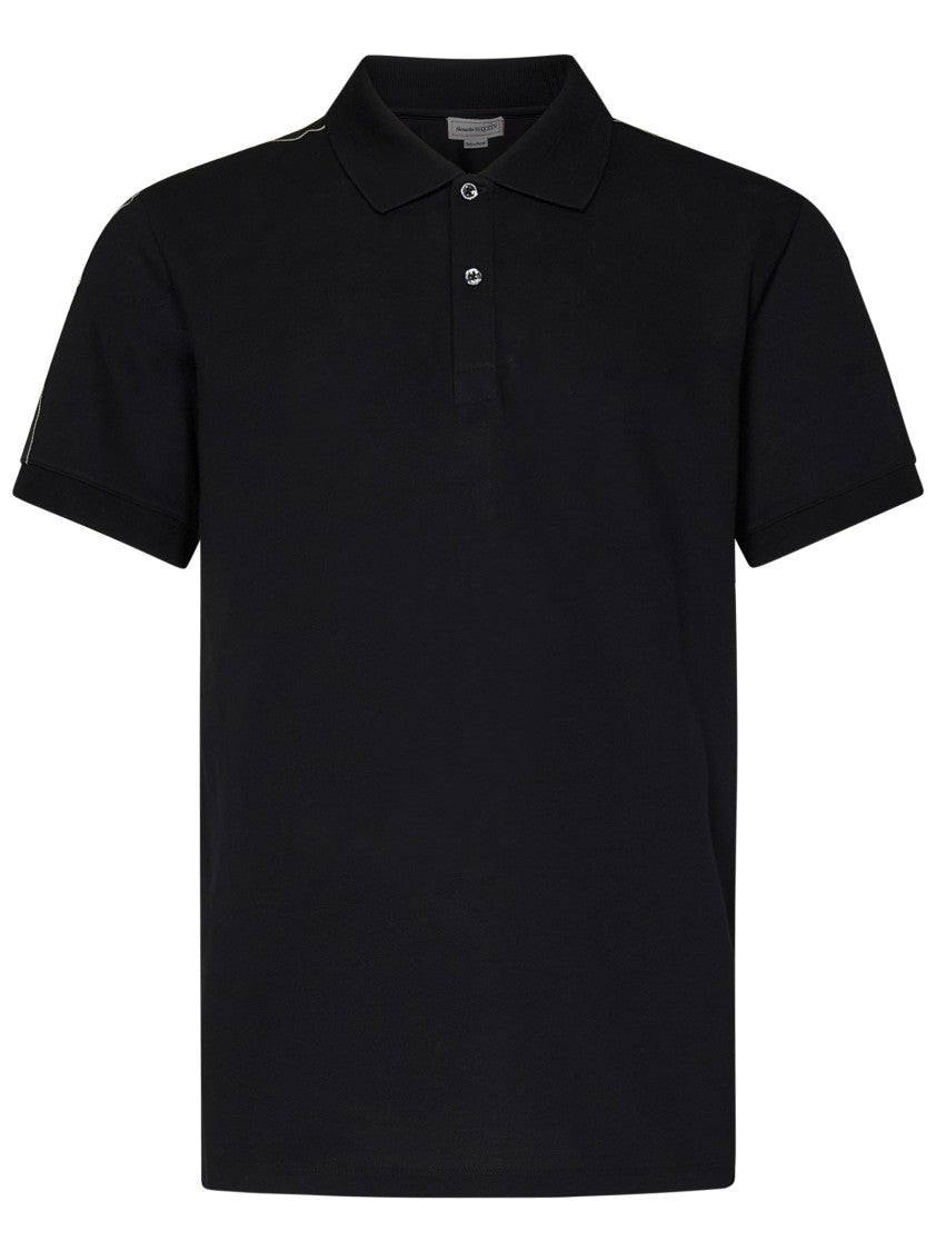 Alexander Mcqueen Black Polo Shirt