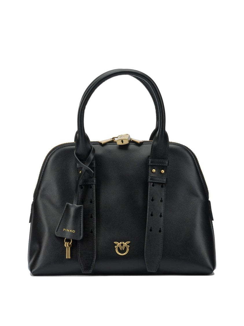Pinko Black Leather Handbag
