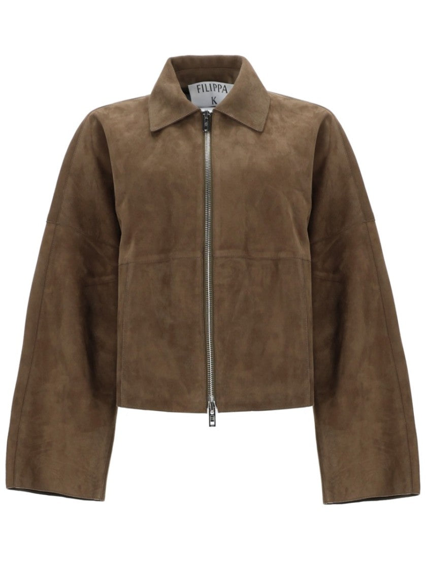 Filippa K Coach Oversized Matte Leather Jacket