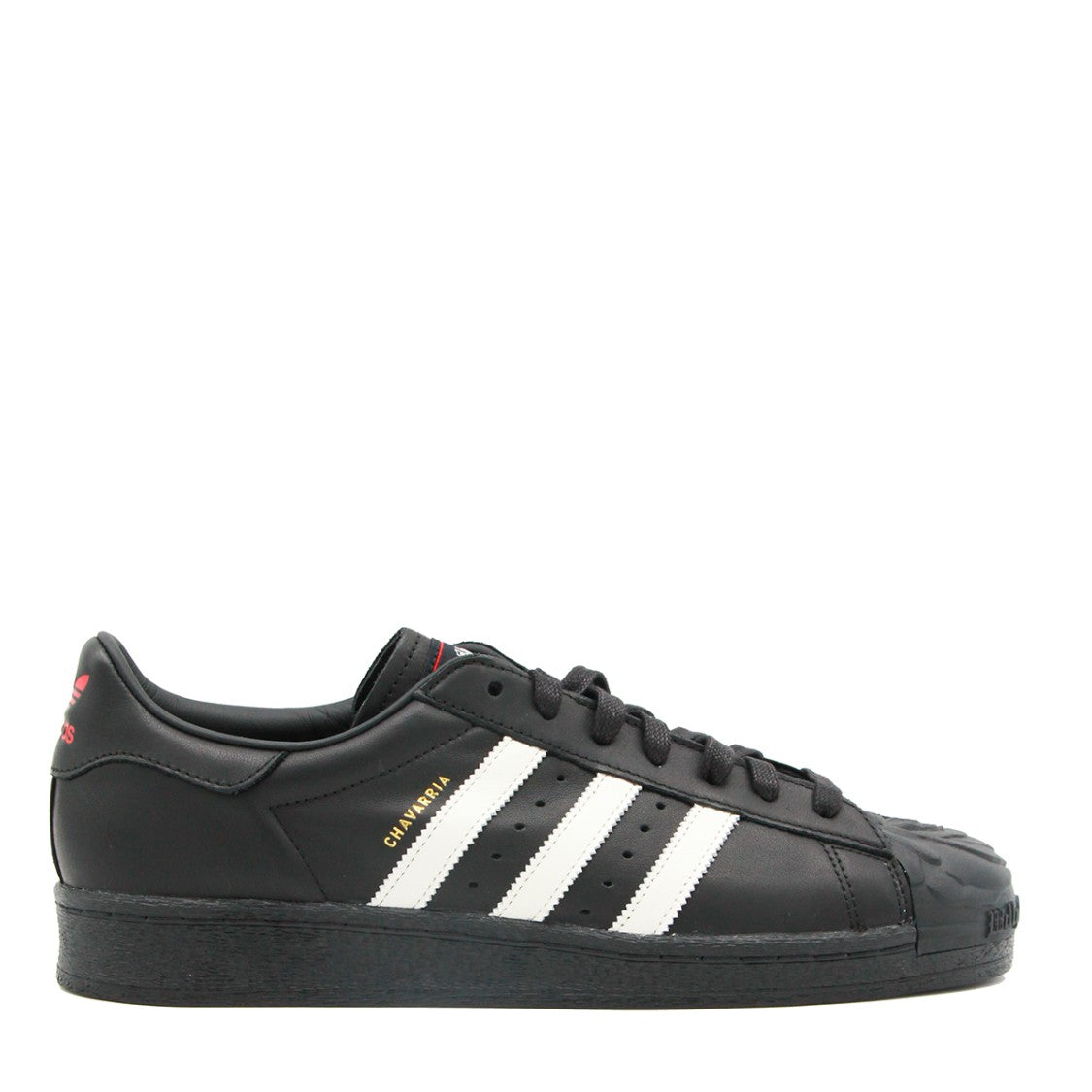 Adidas X Willy Chavarria Black Leather Superstar Sneakers