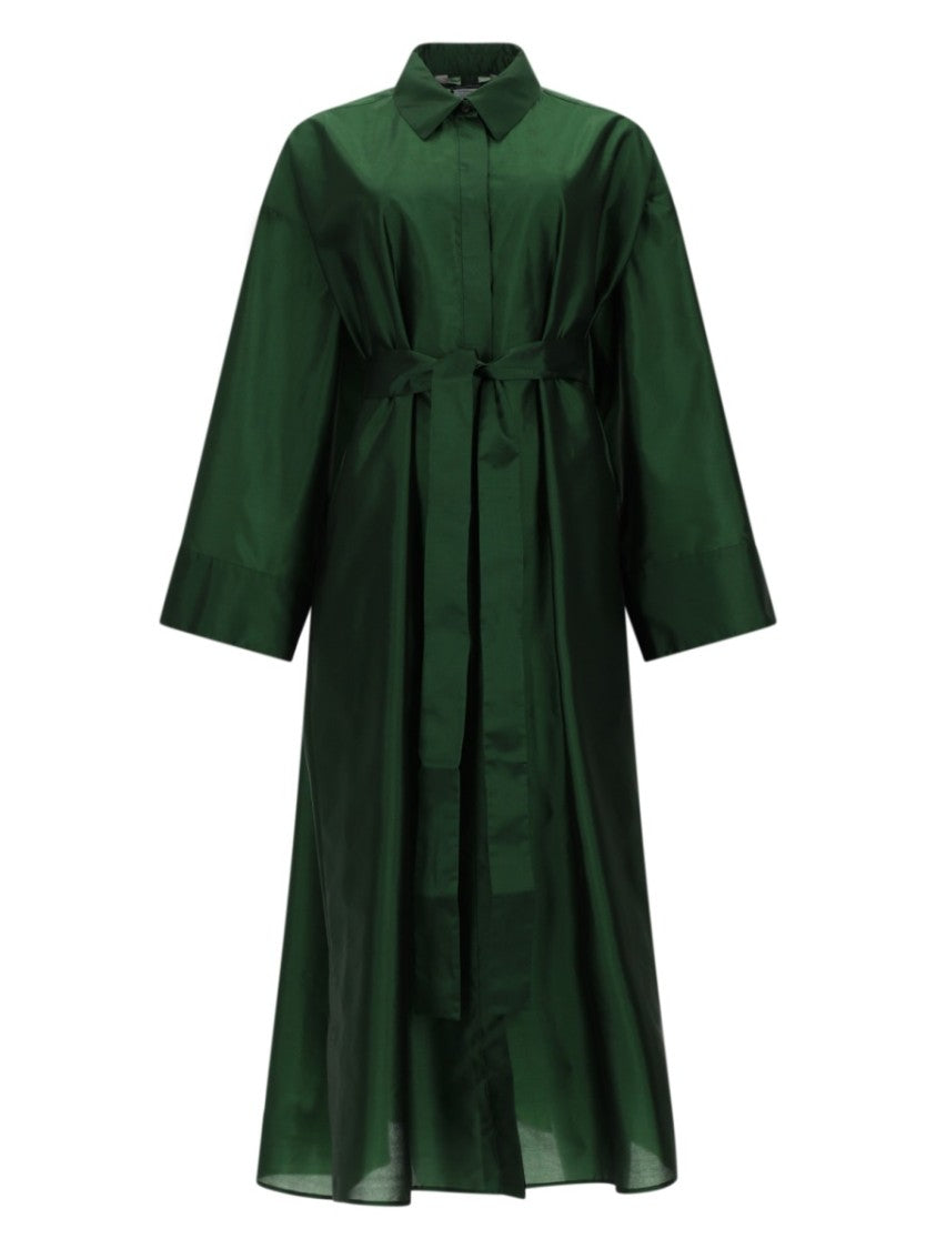 Max Mara Knee-Length Shirt Dress With Classic Collar And Three-Quarter Sleeves