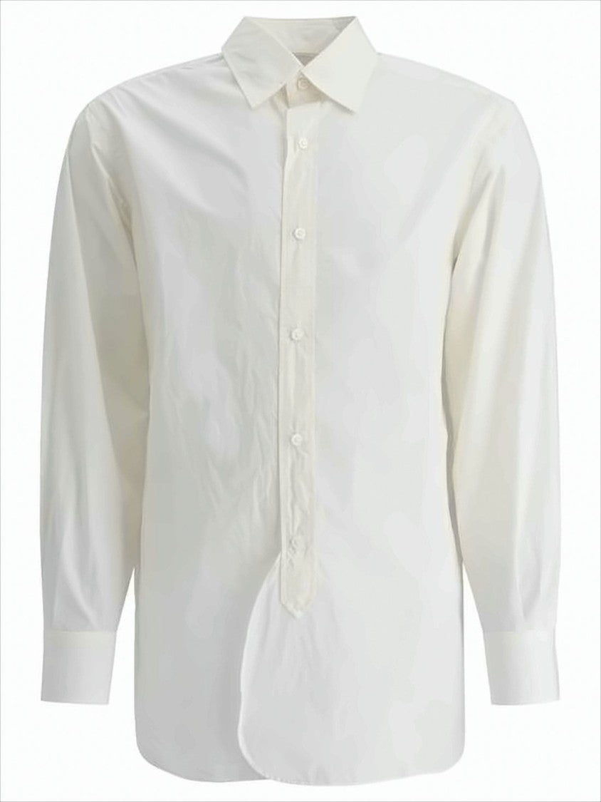 Kaptain Sunshine Classic White Long-Sleeve Shirt With Button-Down Collar
