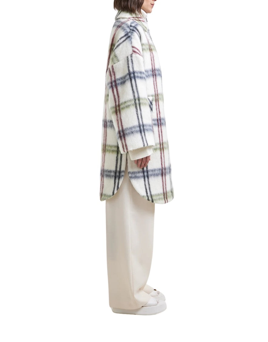 Hevo Monteleone Oversized Checked Wool Coat
