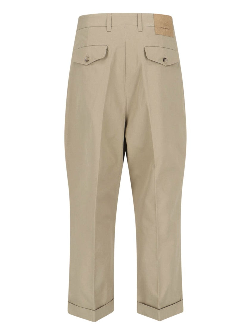 Ami Paris Straight-Leg Casual Trousers With Tailored Silhouette