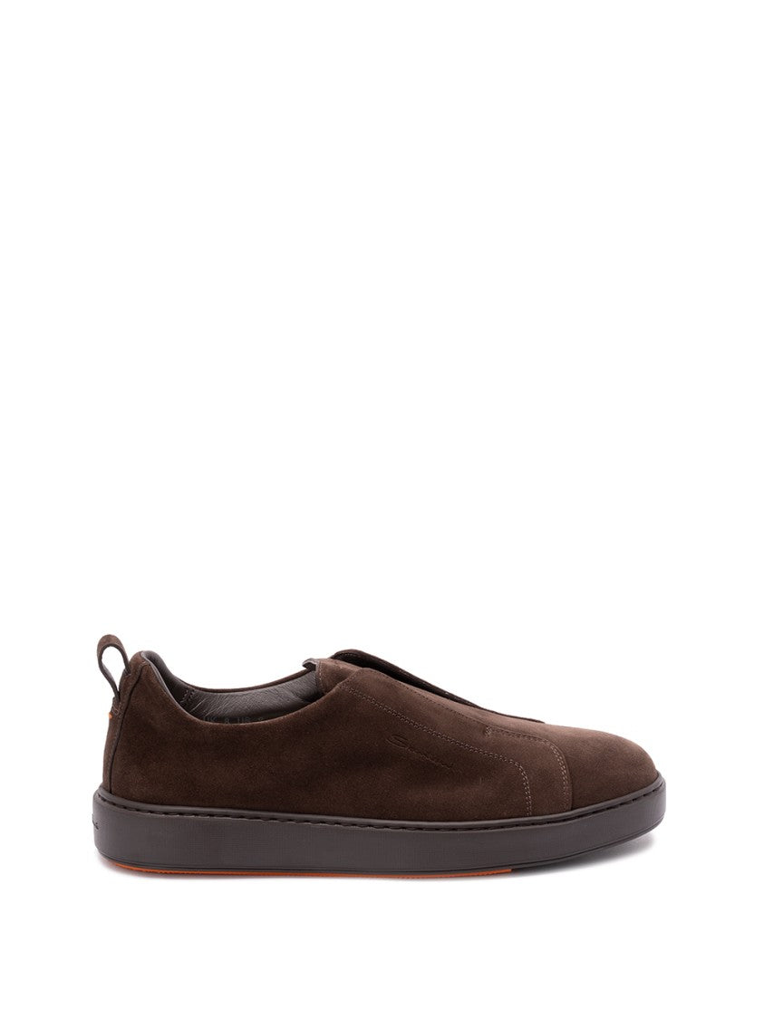 Santoni Slip-On Calf Leather Victory Sneakers