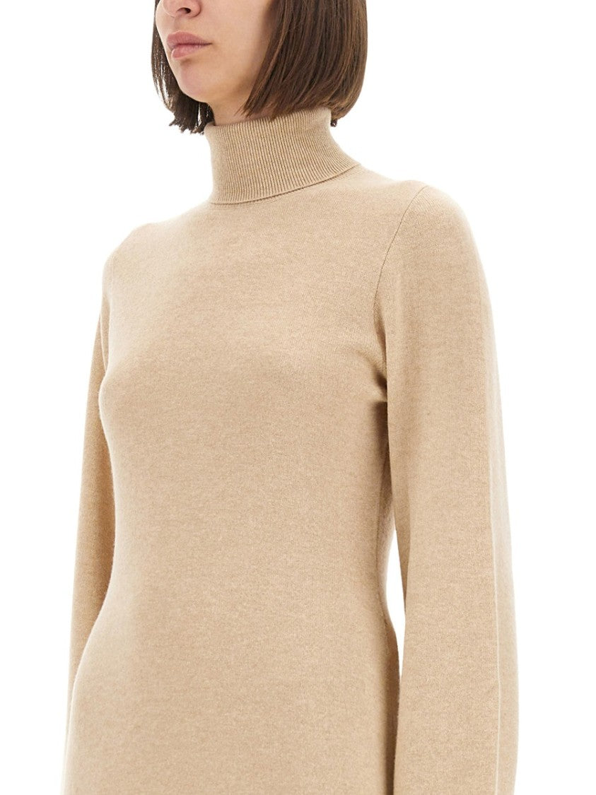 Fabiana Filippi Knit Dress With Lace Hemline