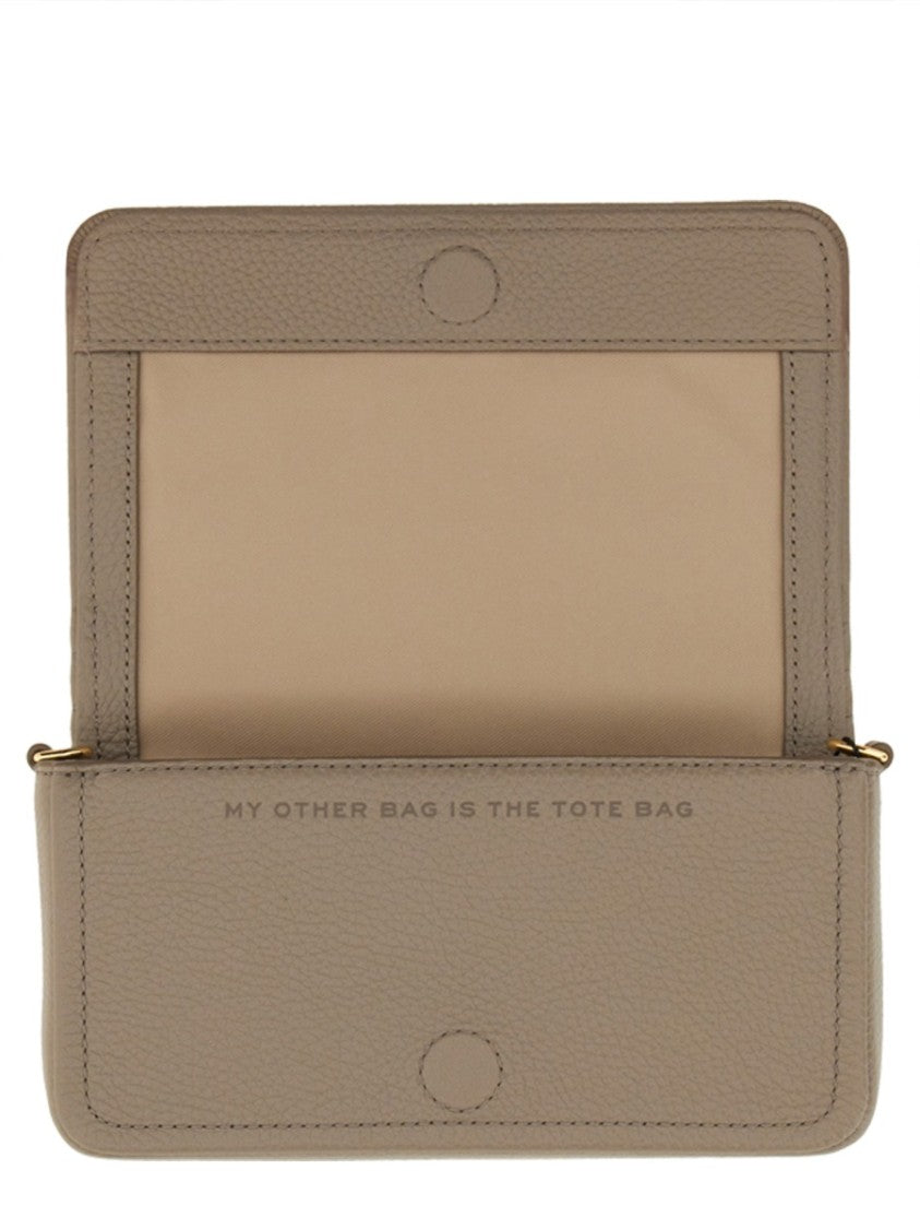 Marc Jacobs Neutrals The Mini Textured Leather Shoulder Bag