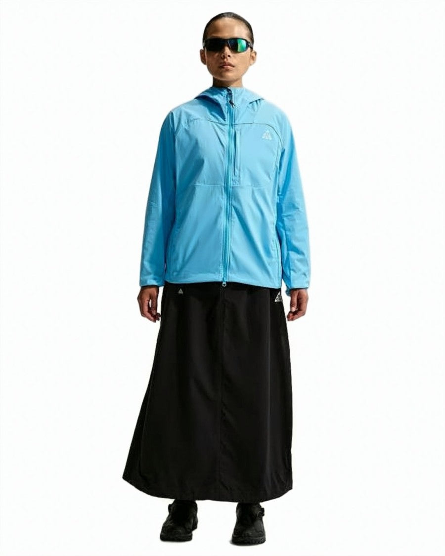 Nike Lightweight Blue Jacket With Functional Design And Hood