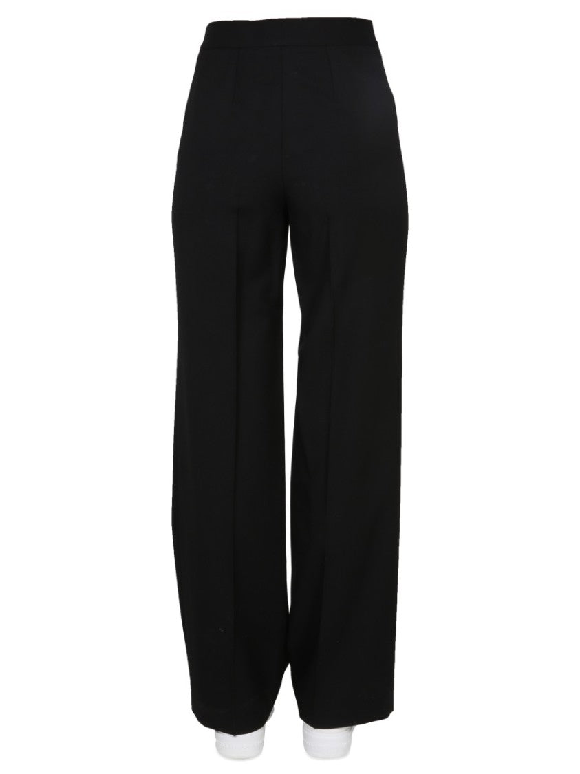 Stella Mccartney High-Waisted Black Wide-Leg Pants