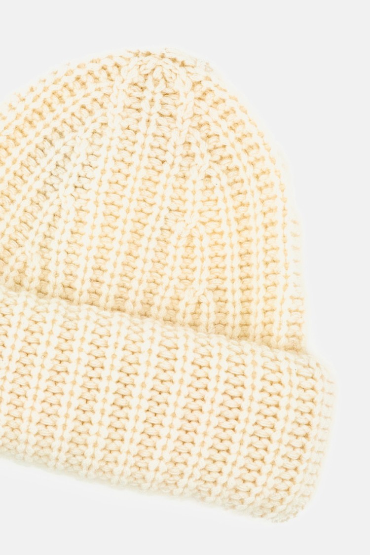 Lisa Yang White Beatris Ribbed Pure Cashmere Beanie
