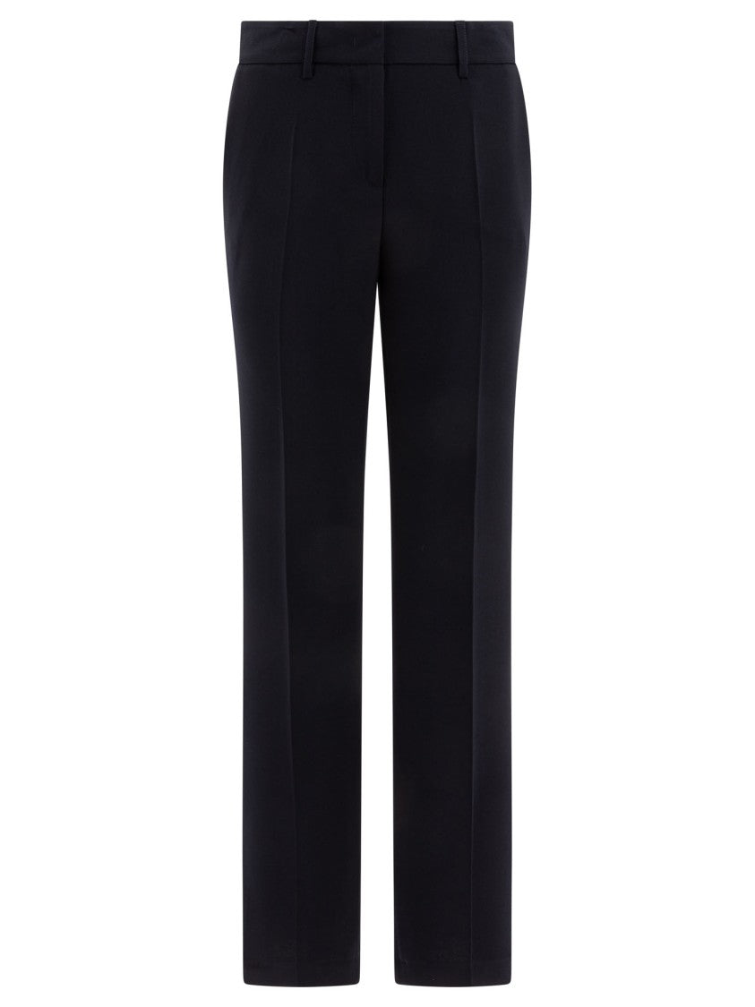 F.It Tailored Blue Trousers With Straight-Leg Silhouette