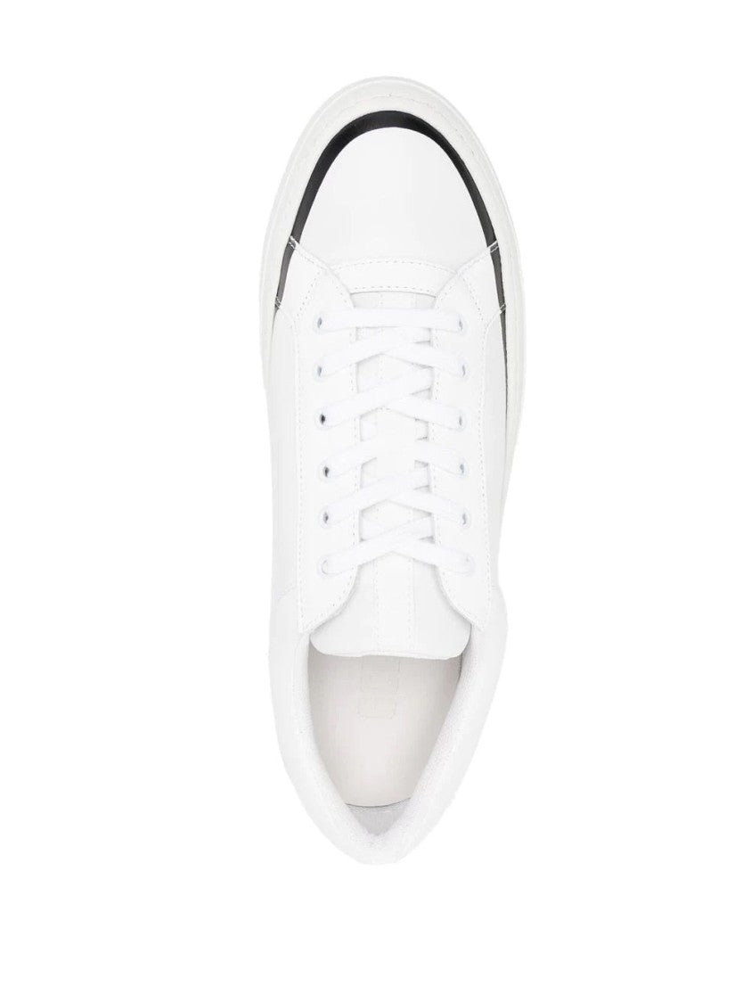 Gcds Leather Logo Sneakers