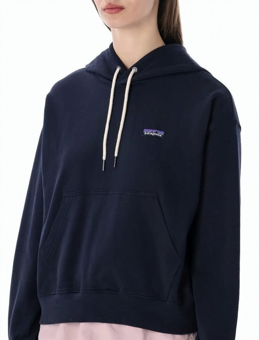 Patagonia Relaxed Fit Blue Hoodie With Kangaroo Pocket