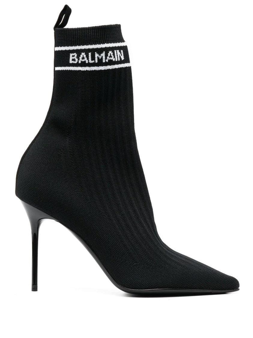 Balmain Ankle Boot Skye-Knit Booties