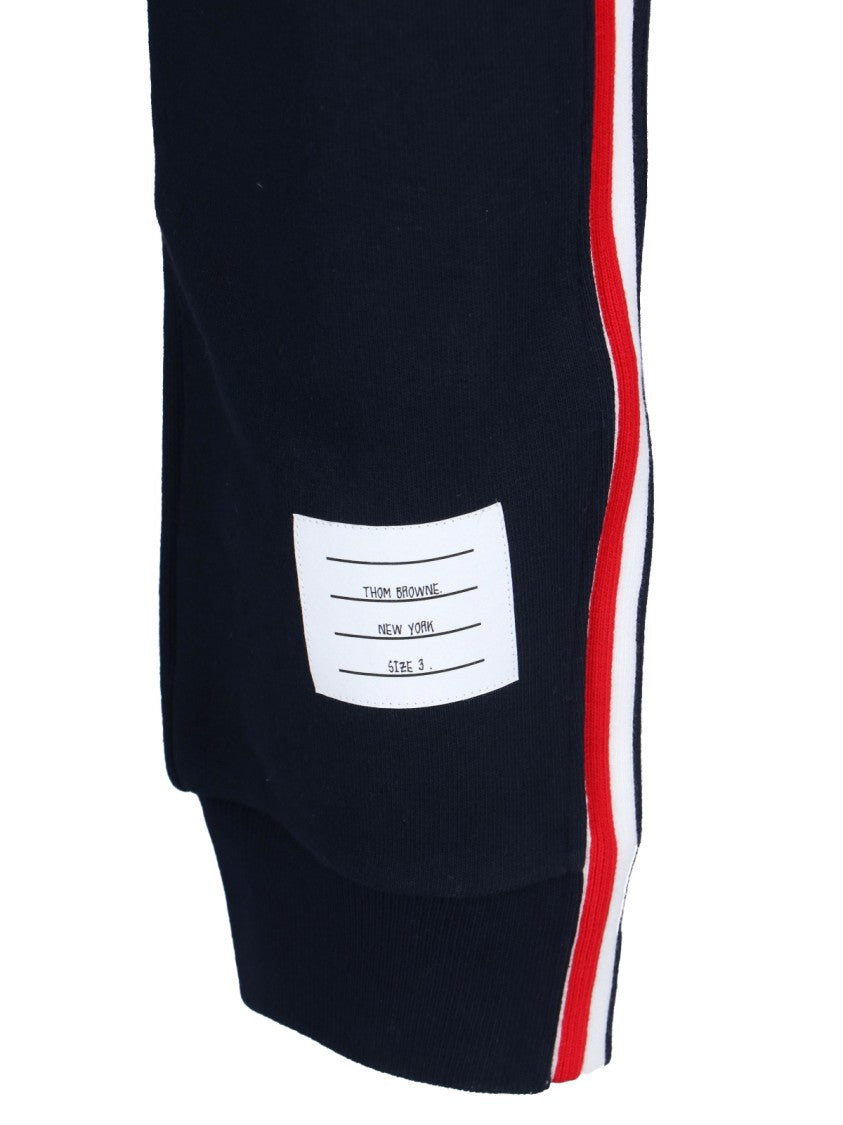 Thom Browne Sports Pants "Loopback Stripe" – Navy