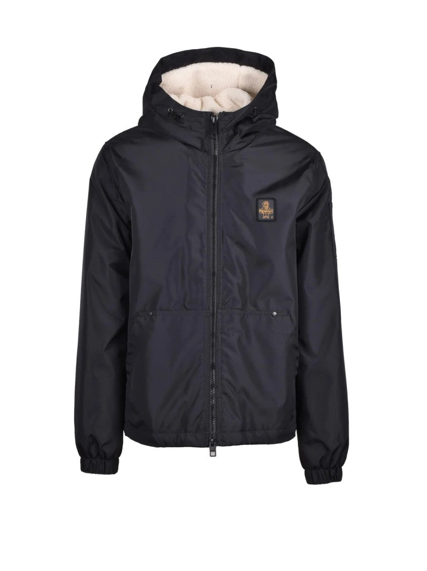 Refrigiwear Plush Interior Coat With Matte Black Exterior And Functional Design