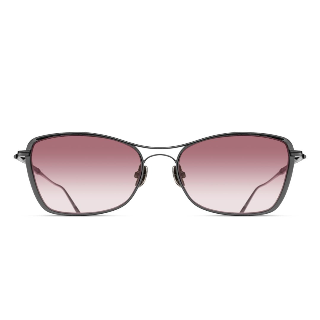Matsuda M3147.Sg Rectangular Gradient Tint Sunglasses With Minimalist Metal Frame