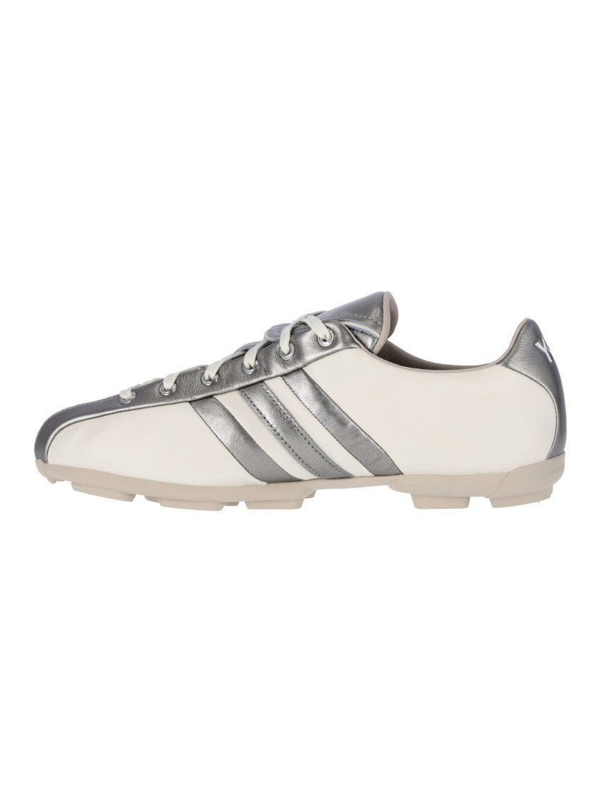 Y-3 White Field Leather Suede Sneakers