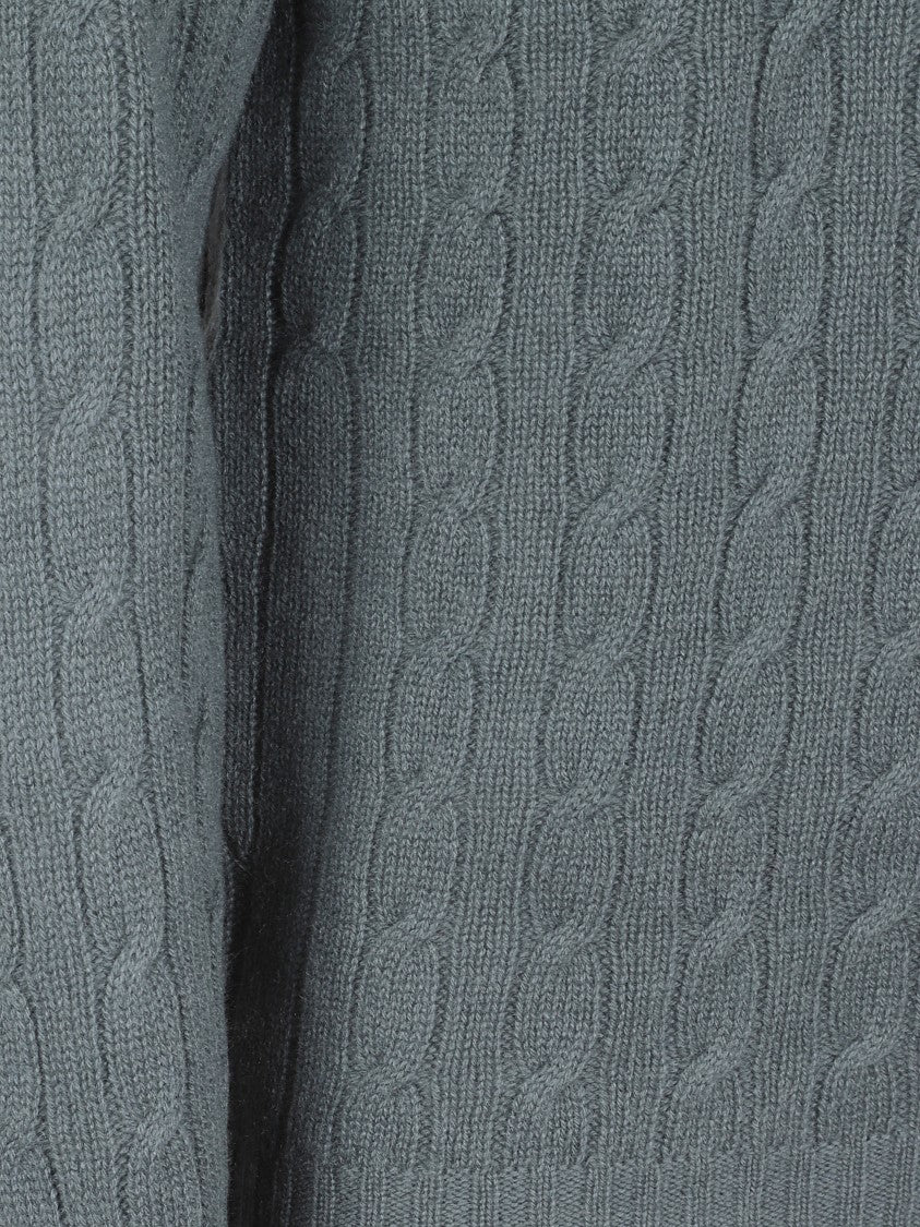 Drumohr Cable Knit Long-Sleeve Sweater