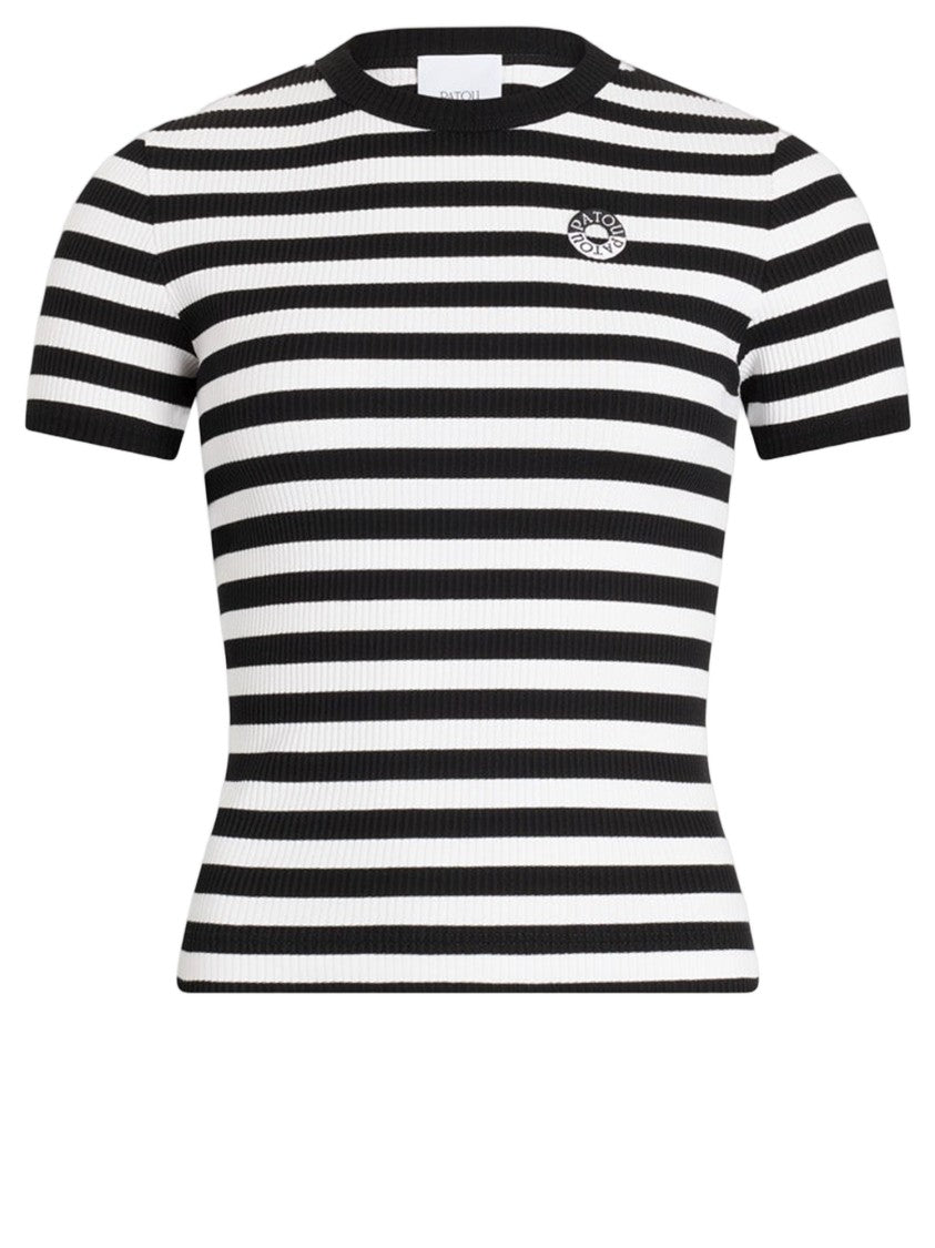 Patou Cotton T-Shirt With Striped Pattern