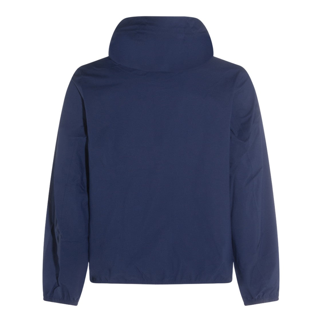 K-Way Blue Jacket With Striped Trim