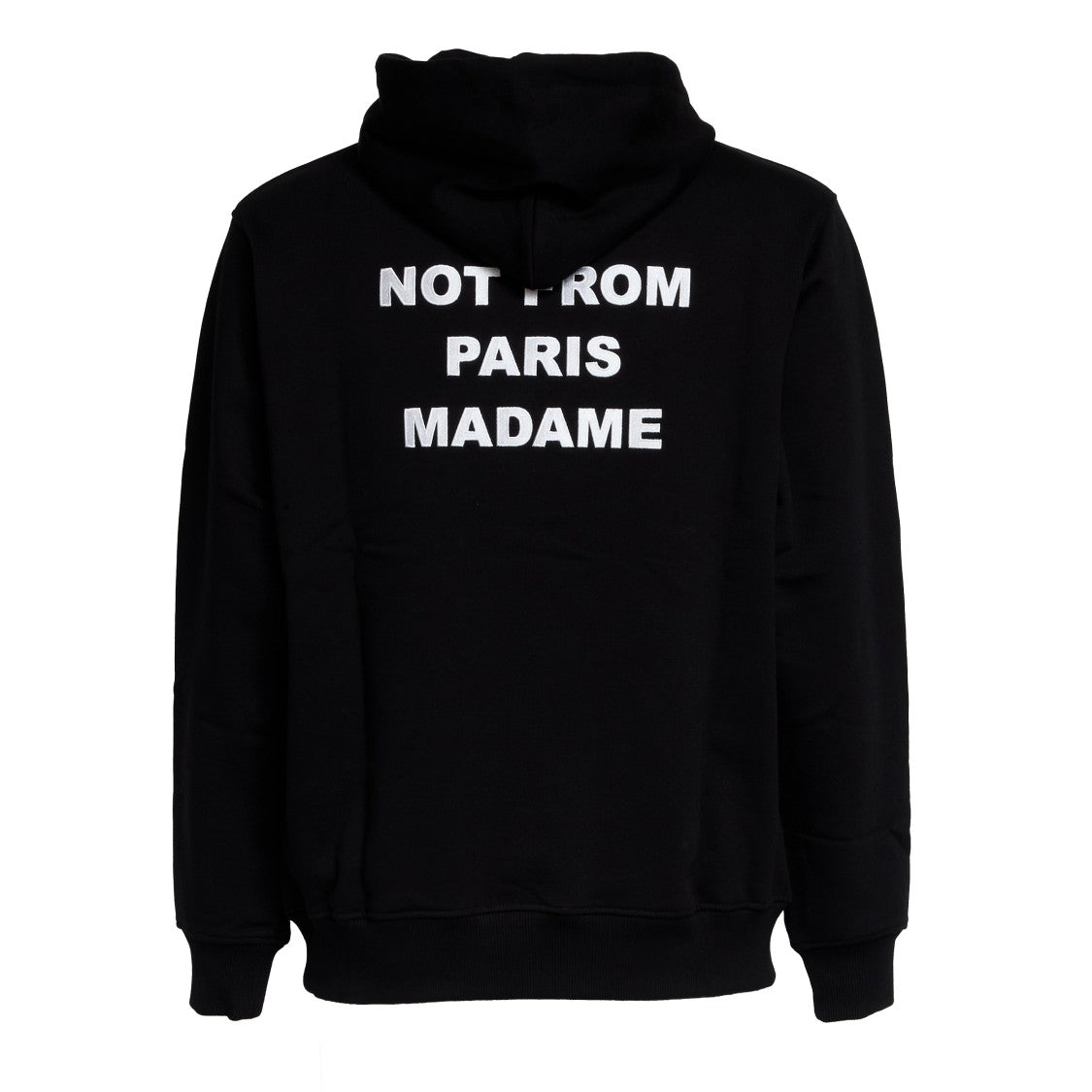 Drôle De Monsieur French Terry Hoodie With Bold Slogan