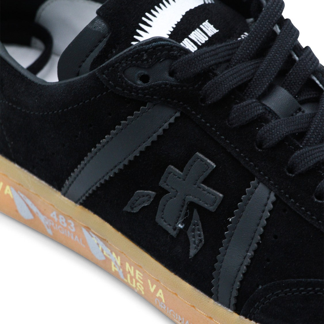 Premiata Black Leather Bonnie Sneakers