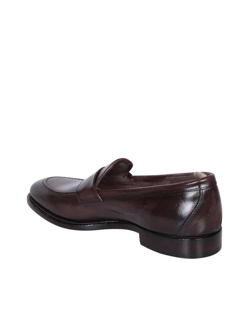 Officine Creative Brown Leather Loafers