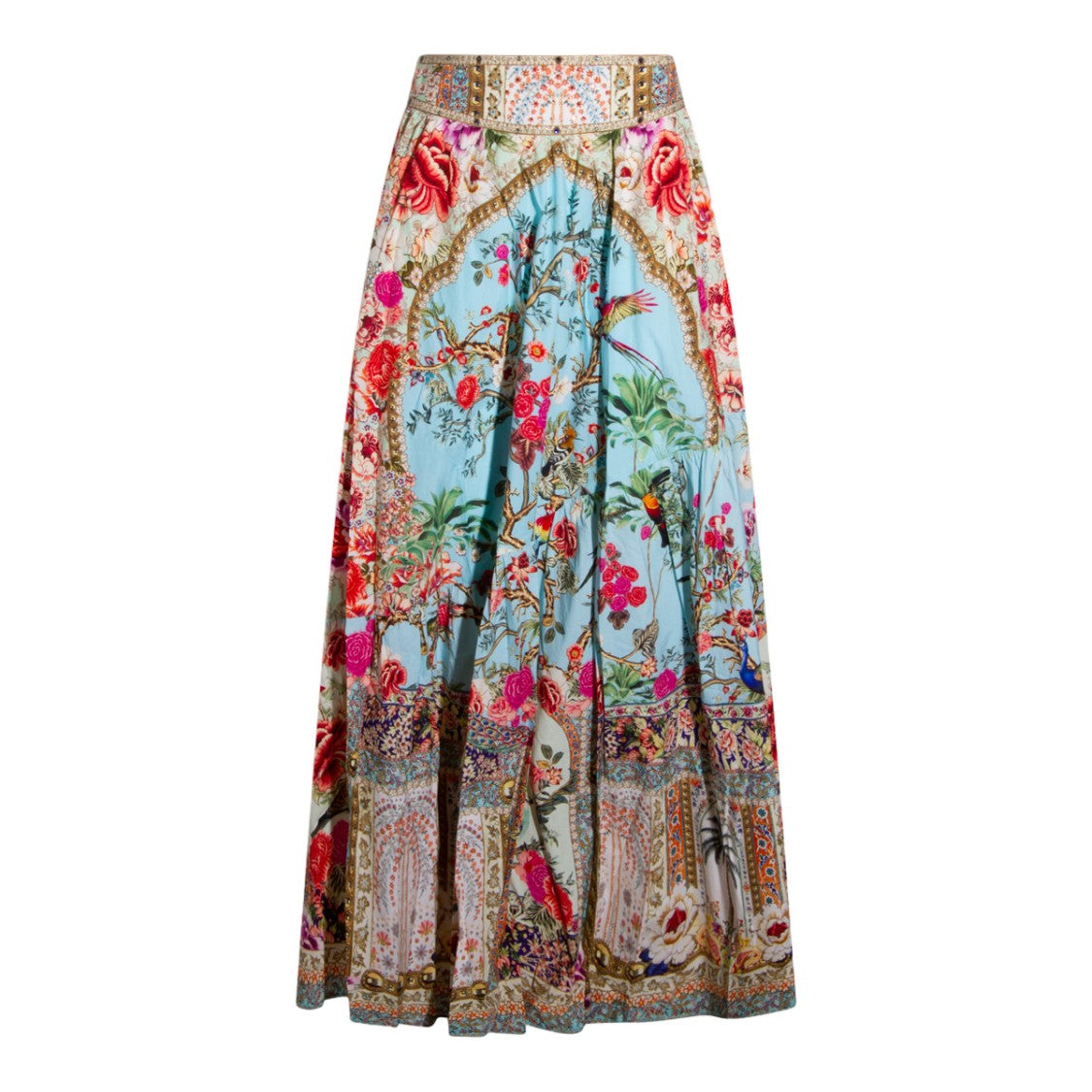 Camilla Mid-Length Skirt With Flowing Silhouette And Lightweight Fabric