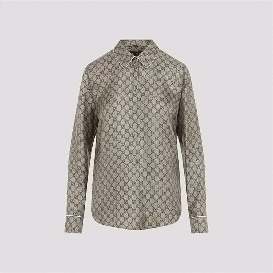 Gucci Silk Long-Sleeved Blouse With Button-Down Design