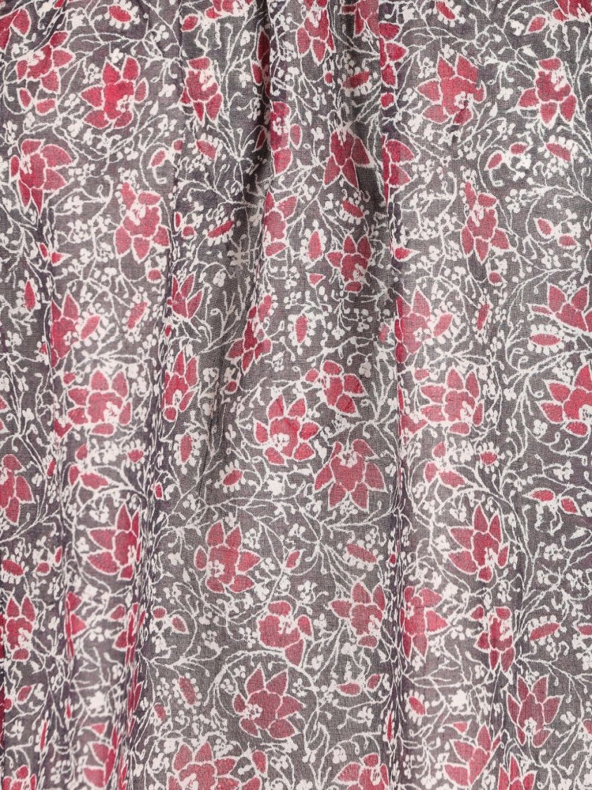 Isabel Marant Étoile Floral Print Ruffle Trim Short-Sleeved Top