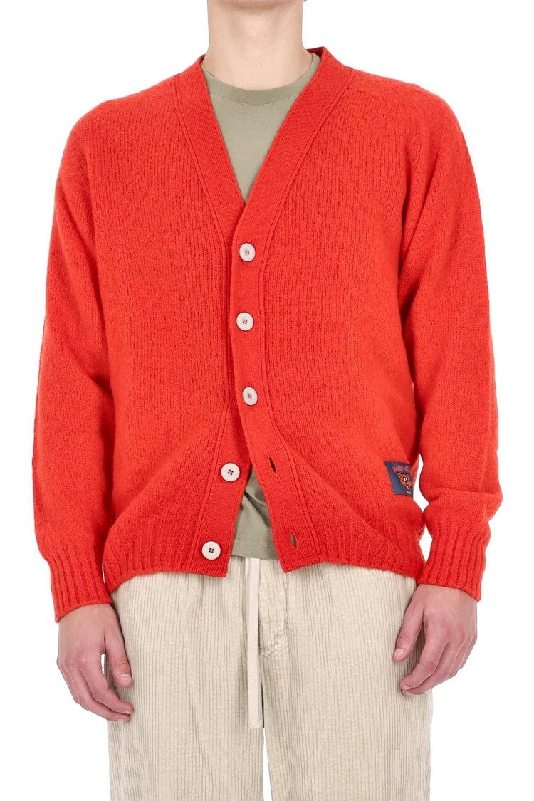 Howlin Shetland Shaggy Bear Boxy Fit Wool Cardigan