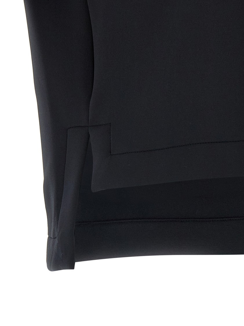 Moncler Genius Scuba-Effect Cropped Top With Asymmetrical Hem
