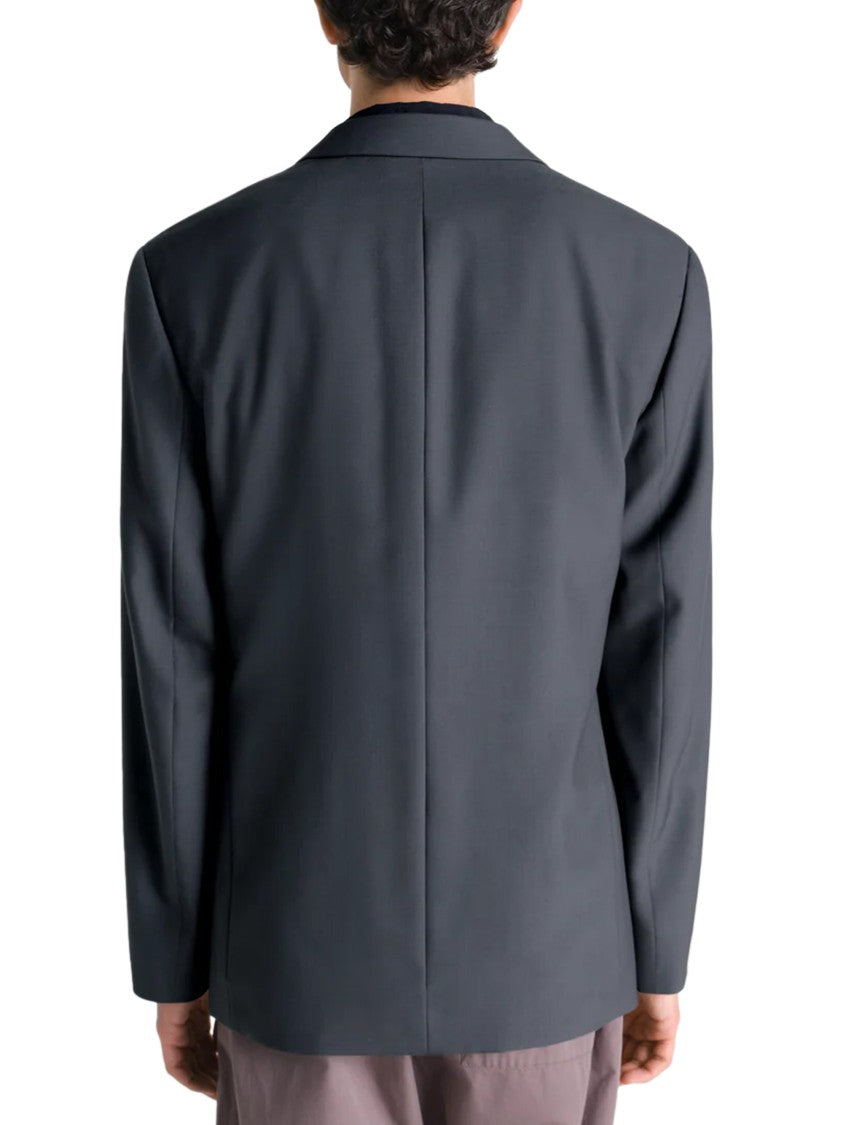 Lemaire Double-Breasted Tailored Jacket With Notched Lapel