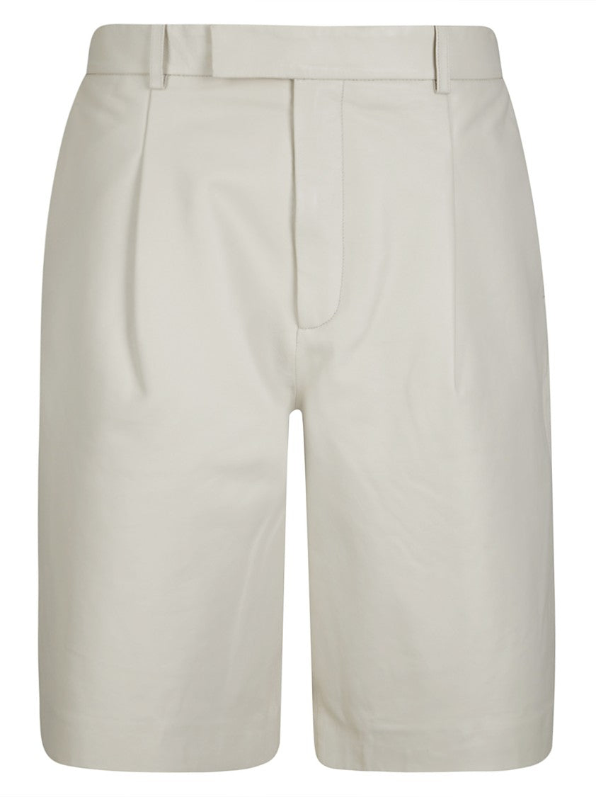 Róhe Loose-Fit Sheep Leather Shorts