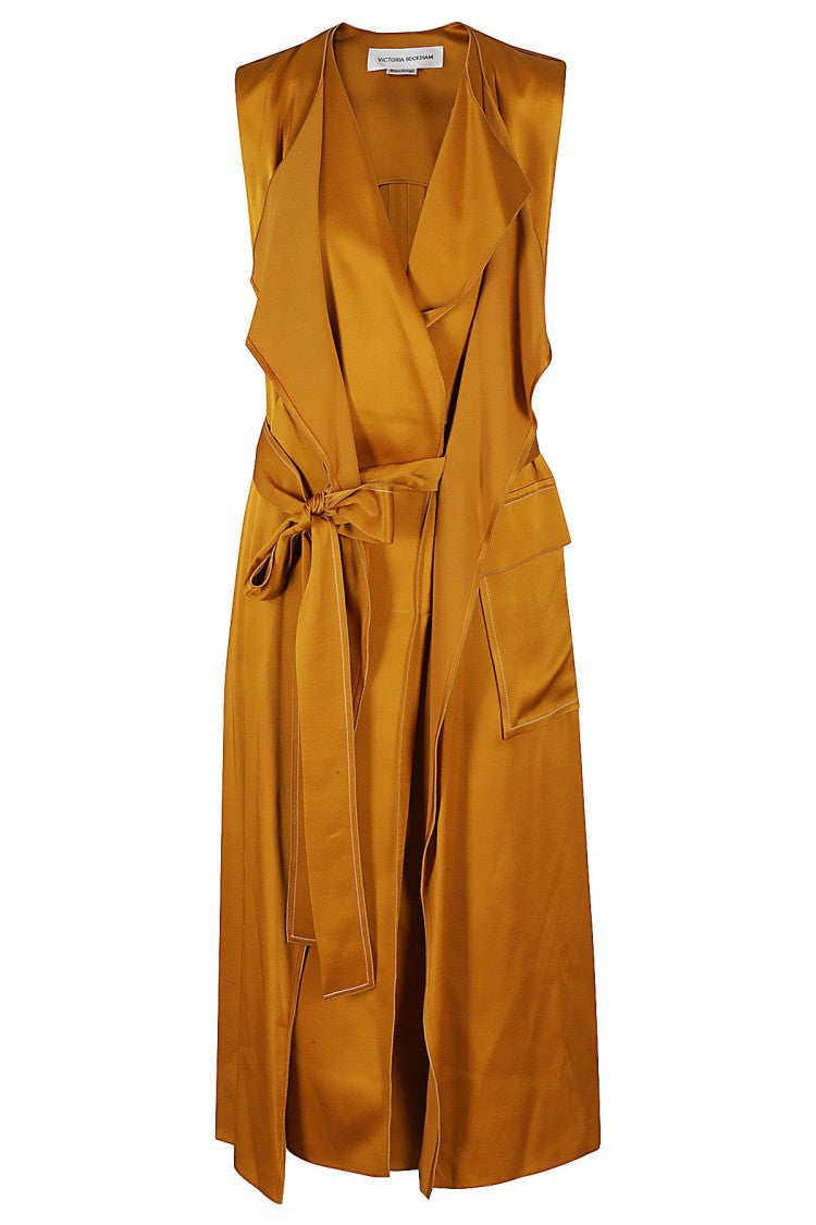 Victoria Beckham Ginger Trench Dress With Button Closure