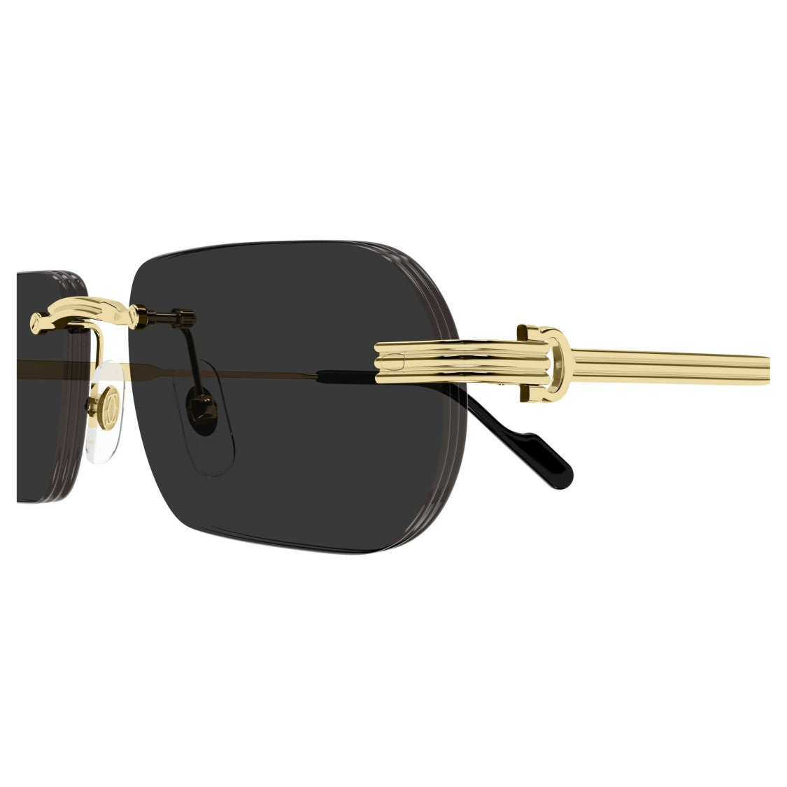 Cartier Ct0577s Rimless Rectangular Sunglasses