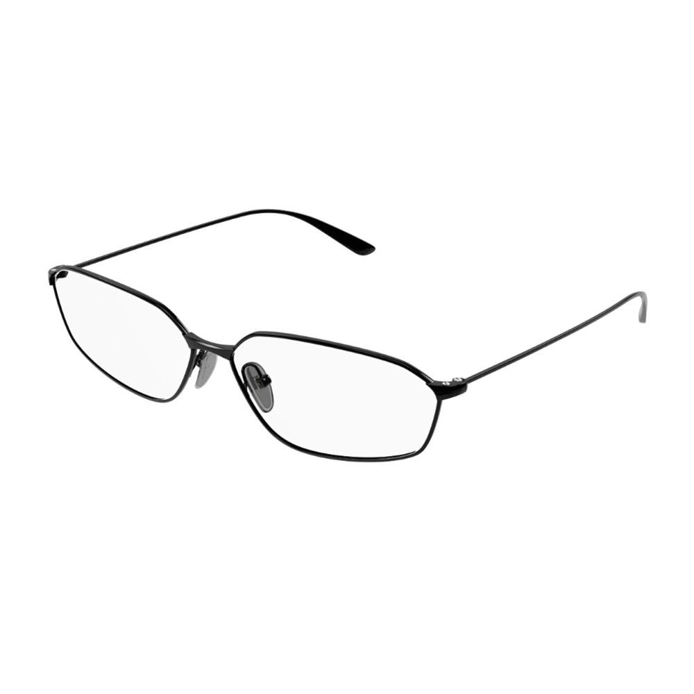 Balenciaga Bb0453o Editorial Linea Everyday Geometric Oval Frame Sunglasses In Shiny Black Metal