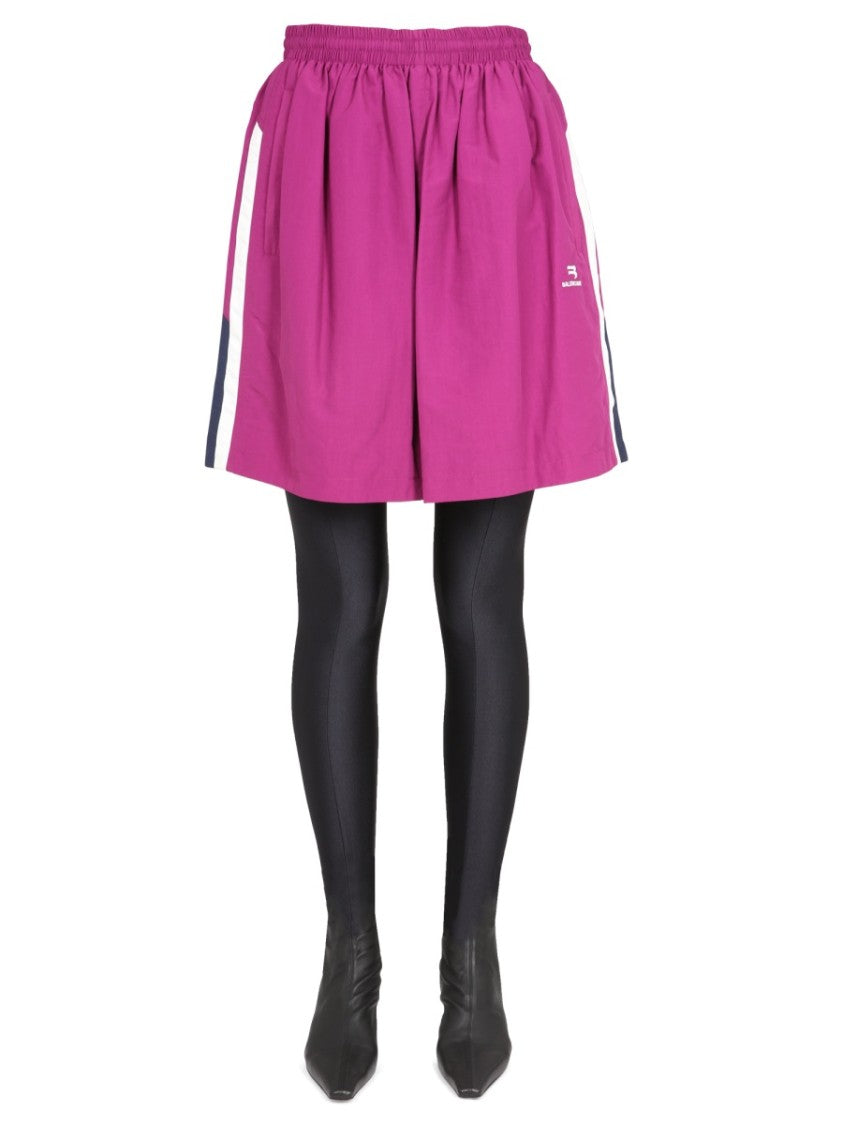 Balenciaga Sporty Skirt With Elastic Waistband And Dual Pockets