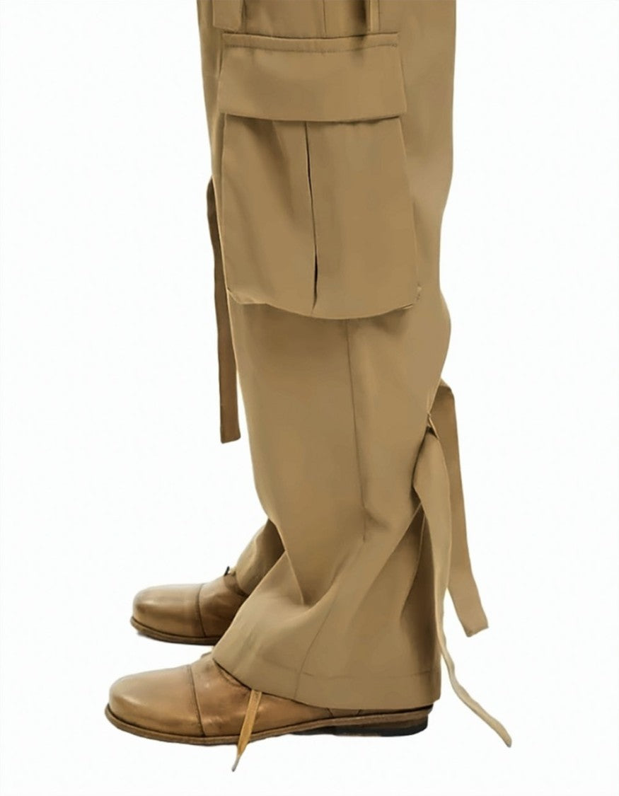 Mlo Utility Cargo Adjustable Hem Trousers