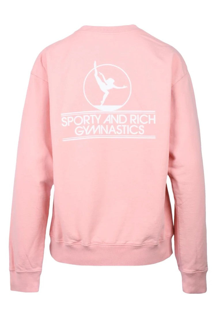 Sporty And Rich Pink Graphic Cotton Sweatshirt