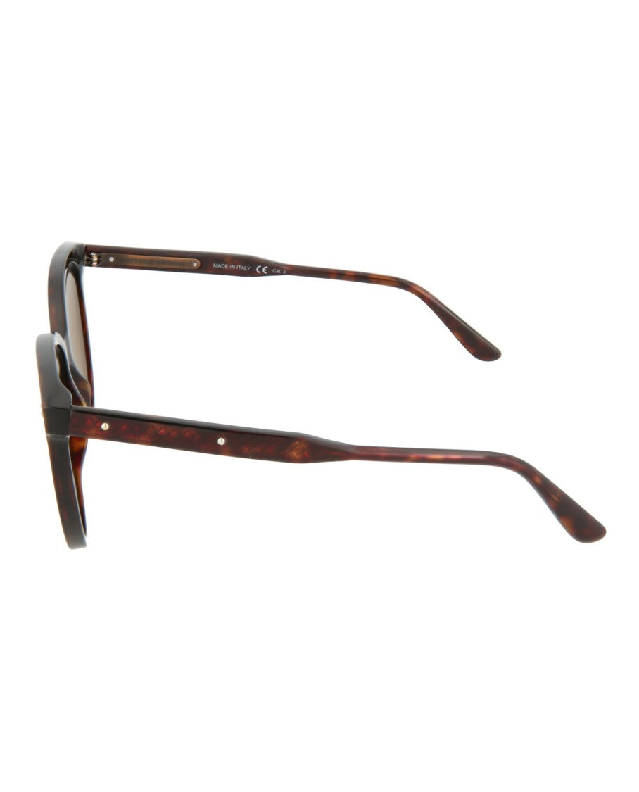 Bottega Veneta Cat Eye-Frame Acetate Sunglasses With Saddle Nose Bridge