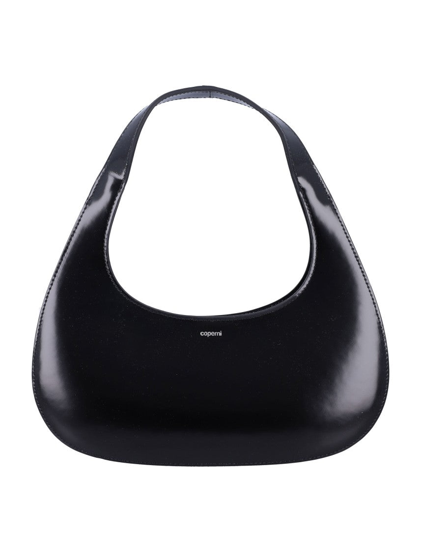 Coperni Black Leather Slim Swipe Baguette Bag