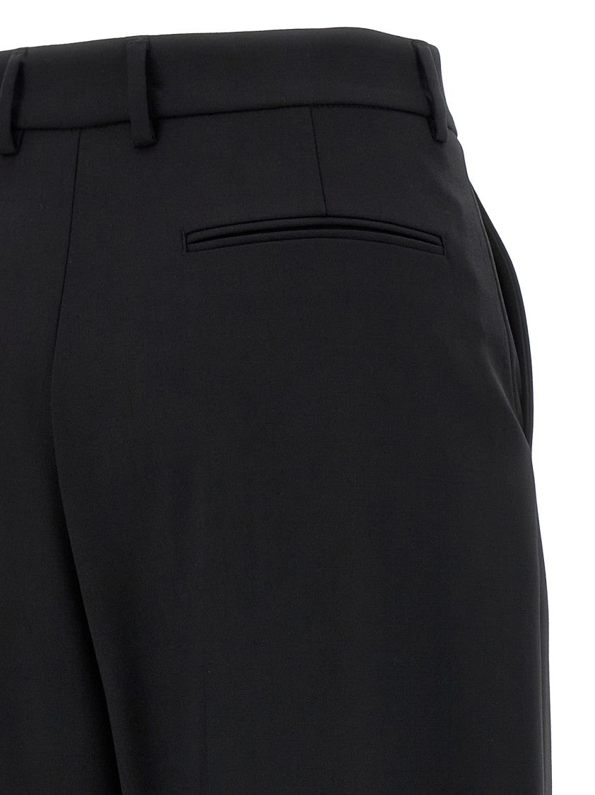 Giuseppe Di Morabito Straight Leg Stretch Wool Trousers With Pleats