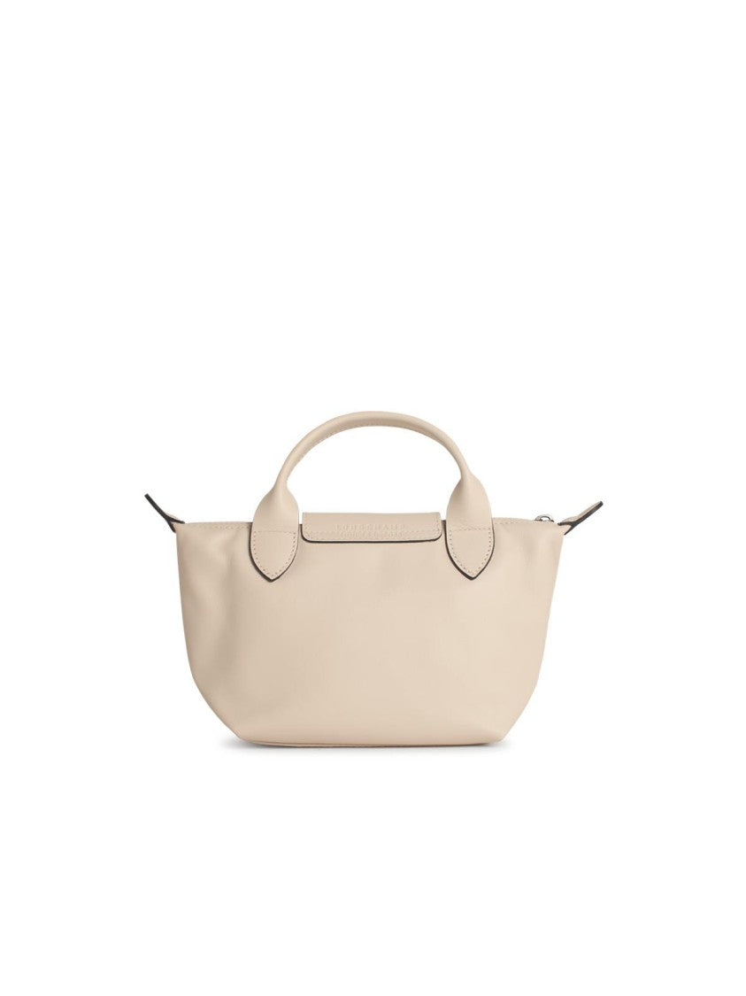 Longchamp 'Le Pliage Xtra' Leather Bag Nude